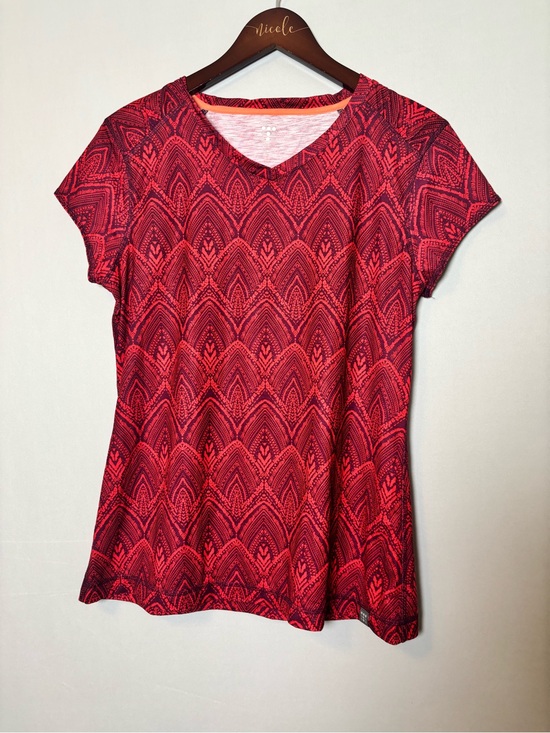Title nine Tops - Title Nine Matahari Tee Shirt Short Sleeve Pink Purple Fitted Top size Large